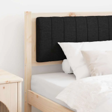 Kárpitozott fejtámla Barna 90 cm Tömör fenyőfa és szövet ágy és ágykellék