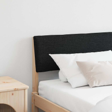  Kárpitozott fejtámla Fekete 180 cm Tömör fenyőfa ágy és ágykellék