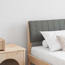  Kárpitozott fejtámla Sötétszürke 180 cm Tömör fenyőfa ágy és ágykellék