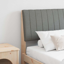  Kárpitozott fejtámla Sötétszürke 180 cm Tömör fenyőfa ágy és ágykellék