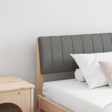  Kárpitozott fejtámla Sötétszürke 200 cm Tömör fenyőfa ágy és ágykellék