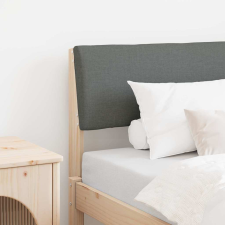  Kárpitozott fejtámla Sötétszürke 80 cm Tömör fenyőfa ágy és ágykellék