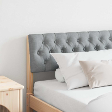  Kárpitozott fejtámla Világosszürke 180 cm Tömör fenyőfa ágy és ágykellék