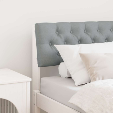  Kárpitozott fejtámla Világosszürke 80 cm Tömör fenyőfa ágy és ágykellék