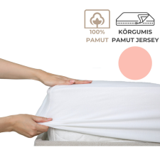 Kartaltex 140-160x200 pamut jersey körgumis lepedő - Babarózsaszín lakástextília