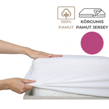 Kartaltex 140-160x200 pamut jersey körgumis lepedő - Magenta lakástextília