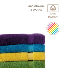Kartaltex 3db 70x140cm frottír törölköző csomag, szálloda minőség (400g/m2) lakástextília