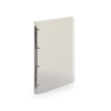 Karton Gyűrűskönyv A4, 4 gyűrűs 2cm gerinc áttetsző PP, Karton P+P Lines füst