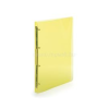 Karton Gyűrűskönyv A4, 4 gyűrűs 2cm gerinc áttetsző PP, P+P Lines sárga (KARTON_52394)