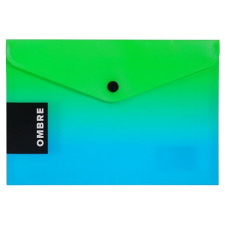 Karton P+P OMBRE mappa patenttal, A5, zöld mappa