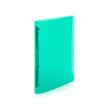 Karton PP Gyűrűskönyv A4, 4 gyűrűs 2cm gerinc áttetsző PP, Karton P+P Lines zöld