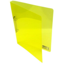 Karton PP Gyűrűskönyv A/4 PP 20mm 2 gyűrű átlátszó sárga irodalom