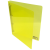 Karton PP Gyűrűskönyv a/4 pp 20mm 4 gyűrű átlátszó sárga