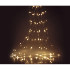  Kaskade ezüst vezetékes fényfüzér 80 db melegfehér LED-del kültéri izzósor