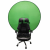 KASLAN Zöld székre tehető Chroma-key háttér - 142 cm  (Bluebox/ Green-screen)