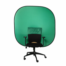 KASLAN Zöld székre tehető Chroma-key háttér - 150x150 cm  (Bluebox/ Green-screen) háttérkarton