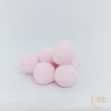  Kasmír golyó - világos rózsaszín - 2 cm dekorációs kellék