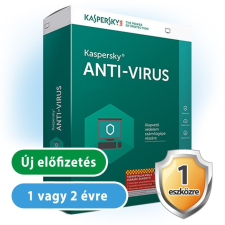 Kaspersky Antivirus 1 eszközre karbantartó program