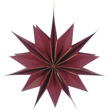  Kassia felakasztható dísz sötétpiros arany 50 cm karácsonyi dekoráció