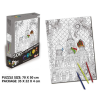  Kastély színezhető puzzle