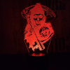 Kaszás 3D led lámpa