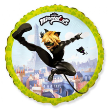 Katicabogár és Fekete macska kalandjai Cat Noir fólia lufi 46 cm (WP) party kellék