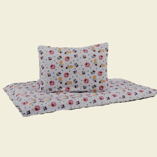  Katicák és virágok pamut ovis ágynemű lakástextília