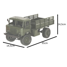 Katonai autó RC off-road 4WD 1:16 RTR távirányítós modell