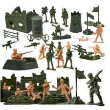  Katonai bázis - játékkatona szett kiegészítőkkel 114 db egyéb bébijáték