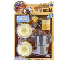  Kávéfõzõ, klt., kotyogó + 2 csésze, 25x37 cm lapon konyhakészlet