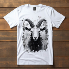  Kecske póló (Férfi)(Fekete-fehér)