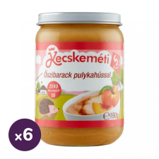 Kecskeméti őszibarack pulykahússal, 5 hó+ (6x190 g) bébiétel
