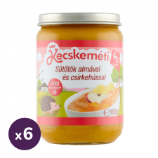 Kecskeméti sütőtök almával és csirkehússal, 5 hó+ (6x190 g) bébiétel