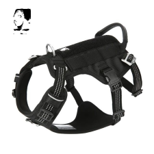  Kedvtelésből tartott heveder, menekülési bizonyíték, reflektív, Fekete, XL-chest 81-107cm nyakörv, póráz, hám kutyáknak