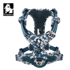  Kedvtelésből tartott kutyaheveder, virágtervezés, lélegző és reflektív, Szászkék, XL nyakörv, póráz, hám kutyáknak