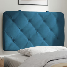  kék bársony fejtámla párna 80 cm lakástextília