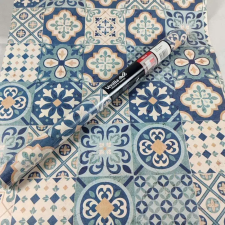  Kék Cementlapok öntapadós tapéta termékminta 14x20cm tapéta, díszléc és más dekoráció