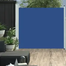  Kék kihúzható oldalsó teraszi napellenző 170 x 300 cm kerti bútor