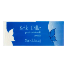  Kék Pille mandulatej 3 rétegű papír zsebkendő - 100 db higiéniai papíráru