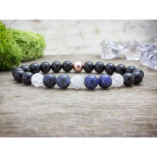  Kék rozé mámor vegyes ásvány karkötő karkötő