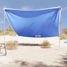  kék strandnapernyő homokrögzítőkkel 304x300 cm kerti bútor