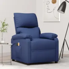  Kék szövet elektromos dönthető masszázsfotel masszázsfotel