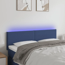  Kék szövet LED-es fejtámla 144x5x78/88 cm ágy és ágykellék