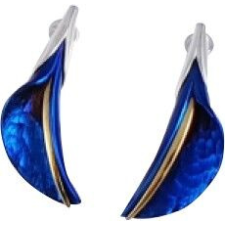  Kék titánium fülbevaló (kicsi) -EEM fülbevaló