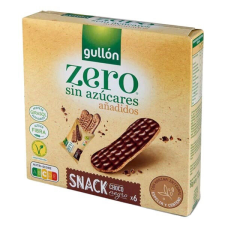 Keksz GULLON Snack Zero étcsokoládés 150g csokoládé és édesség
