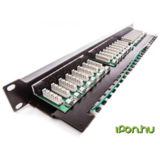 KELine 1U 19" 24 Port Cat5e Patch Panel 606030 szerver