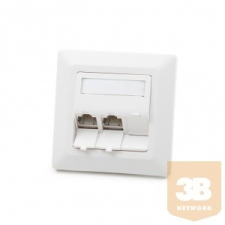 KELine 601143-UP Moduló 50 süllyesztett aljzat, 3 portos, üres audió/videó kellék, kábel és adapter