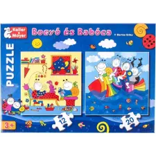 Keller Mayer Bogyó és Babóca Szivárványhal 12 és 20 darabos puzzle puzzle, kirakós