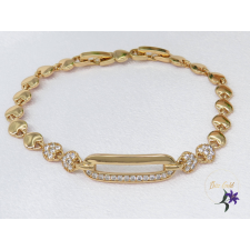  Kelli antiallergén szivecskés karkötő-18K karkötő