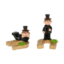  Kéményseprõ patkóval 4,4x3,9x3,4 cm 2 féle dekorációs kellék